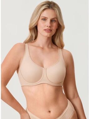 DELIMIRA Women's Full Coverage Bra Plus Size Unlined Comfortable Bras 42G NWT